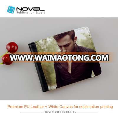 Sublimation Blank Wallet for Men,PU leather Bi-Fold Wallet